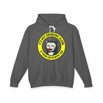Drinking Alone - Unisex Lightweight Hoodie