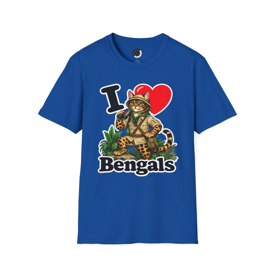 I Heart Bengals - Adult T-shirt