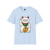 Maneki-Neko Repelling Cat - DOUBLE SIDED - Adult T-Shirt