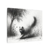Canvas Wrap - Charcoal Garden Cat #4 - Unframed