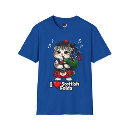 I Heart Scottish Folds - Adult T-shirt