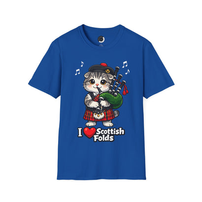 I Heart Scottish Folds - Adult T-shirt
