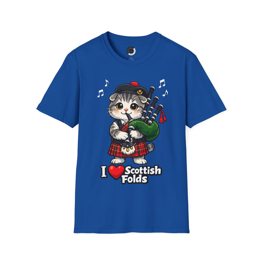 I Heart Scottish Folds - Adult T-shirt
