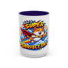 Super Purrfect Day - Ceramic Mug Accent Colored (11oz/15oz)