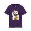 Maneki-Neko Repelling Cat - Adult T-Shirt