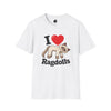 I Heart Ragdolls - Adult T-shirt