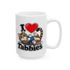 I ❤️ Tabbies - Ceramic Mug, (11oz, 15oz)