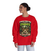 Zombie Push horror cat parody sweatshirt adult true red front view female standing