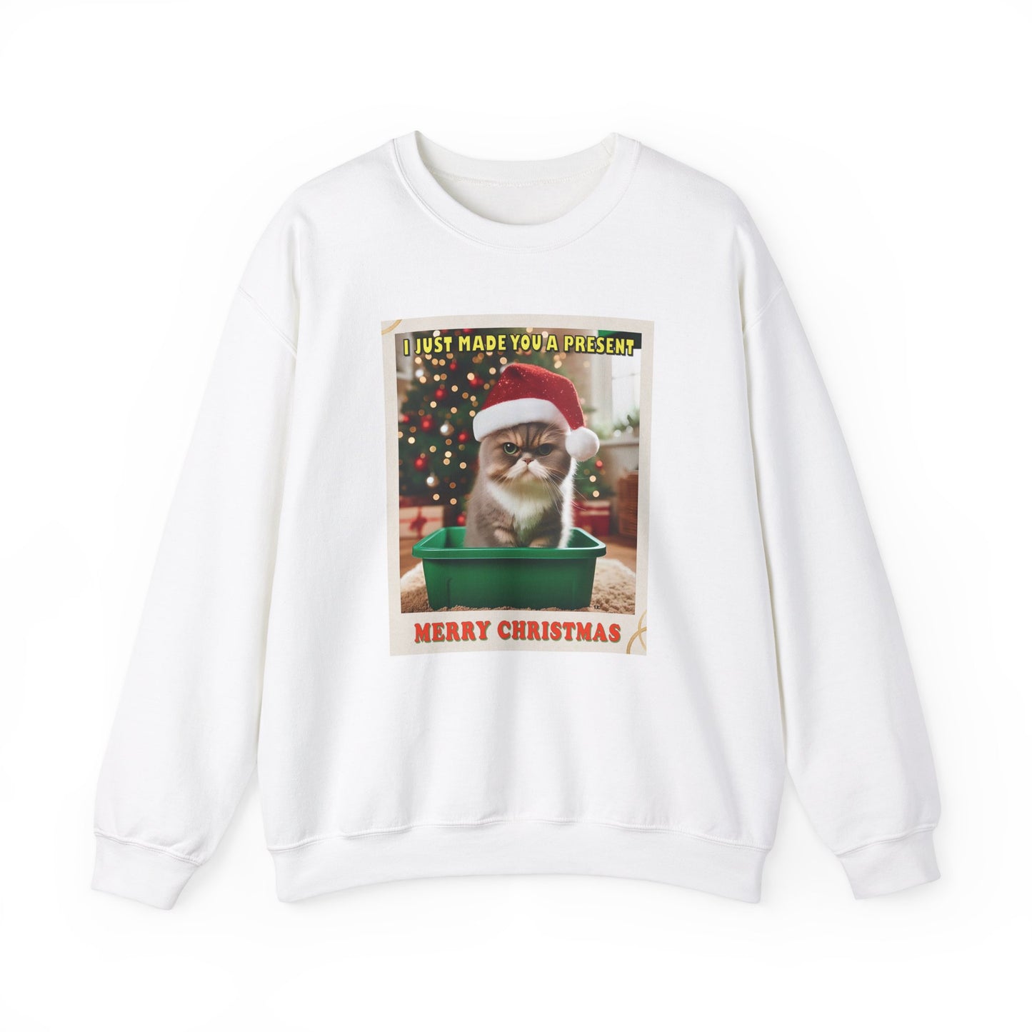 Christmas Present - Adult Unisex Heavy Blend™ Crewneck Sweatshirt (Two-Sided)