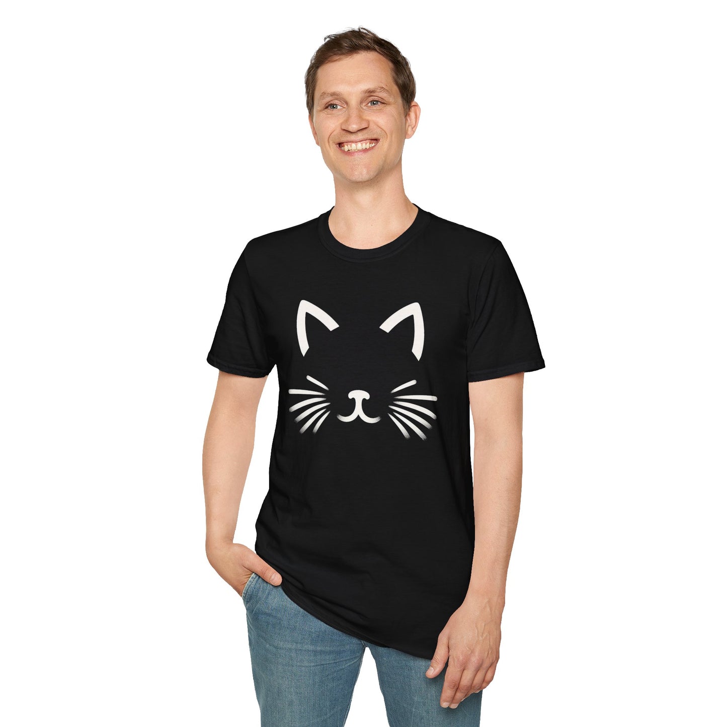 Promotional Sales Advertising Shirt - Cat Face (Two-sided)