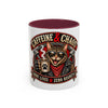 Caffeine and Chaos - Ceramic Mug Accent Colored (11oz/15oz)