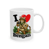 I ❤️ Bengals - Ceramic Mug, (11oz, 15oz)