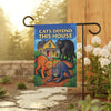 Cats Defend this House - Garden Flag
