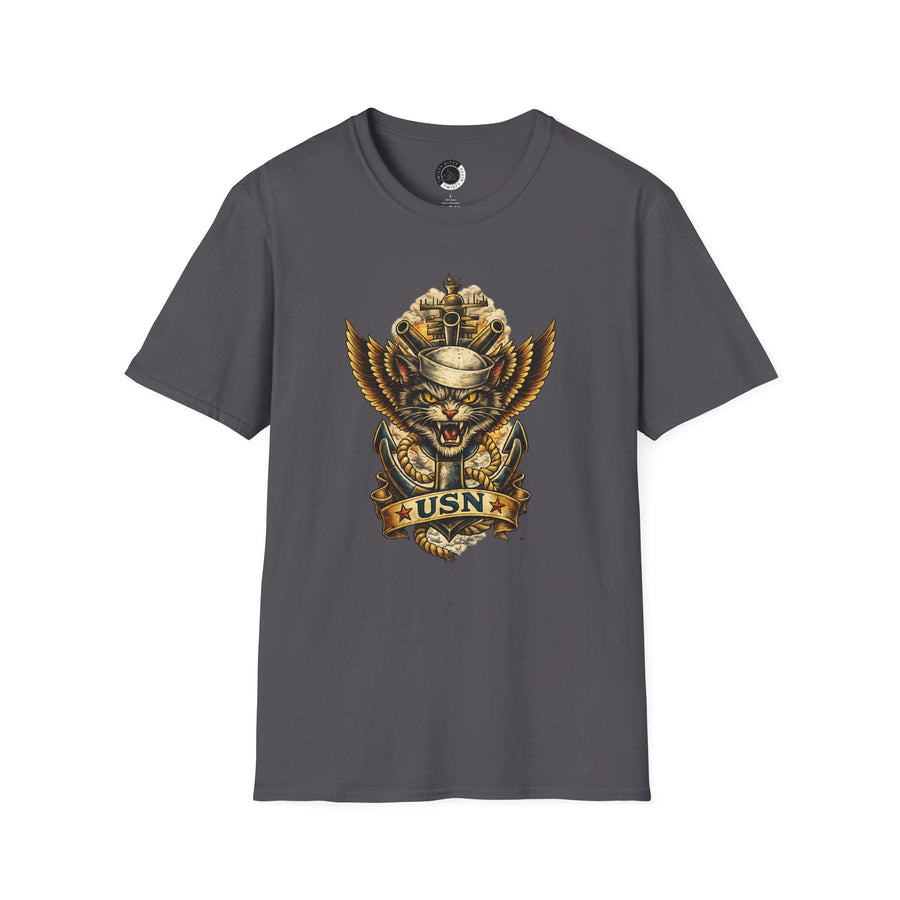 US Navy Cat — Adult T-Shirt