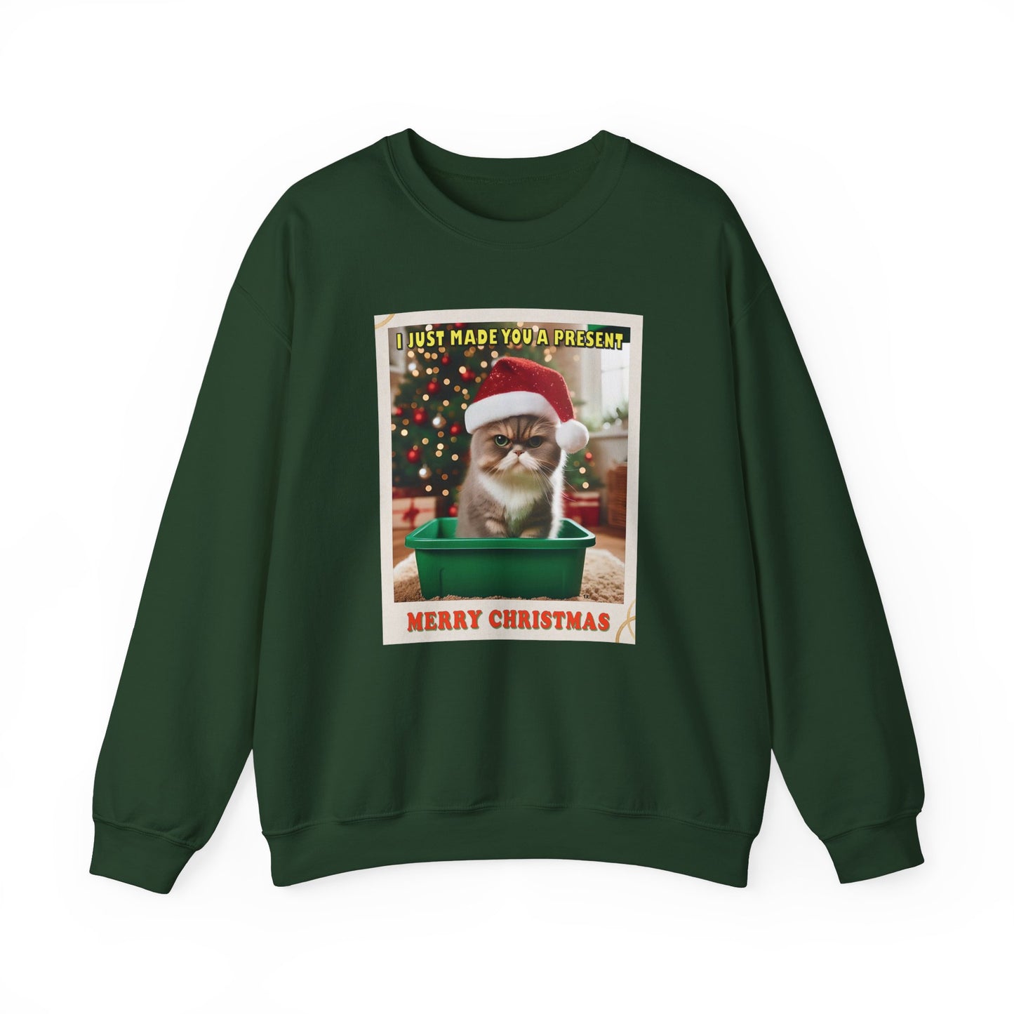 Christmas Present - Adult Unisex Heavy Blend™ Crewneck Sweatshirt (Two-Sided)