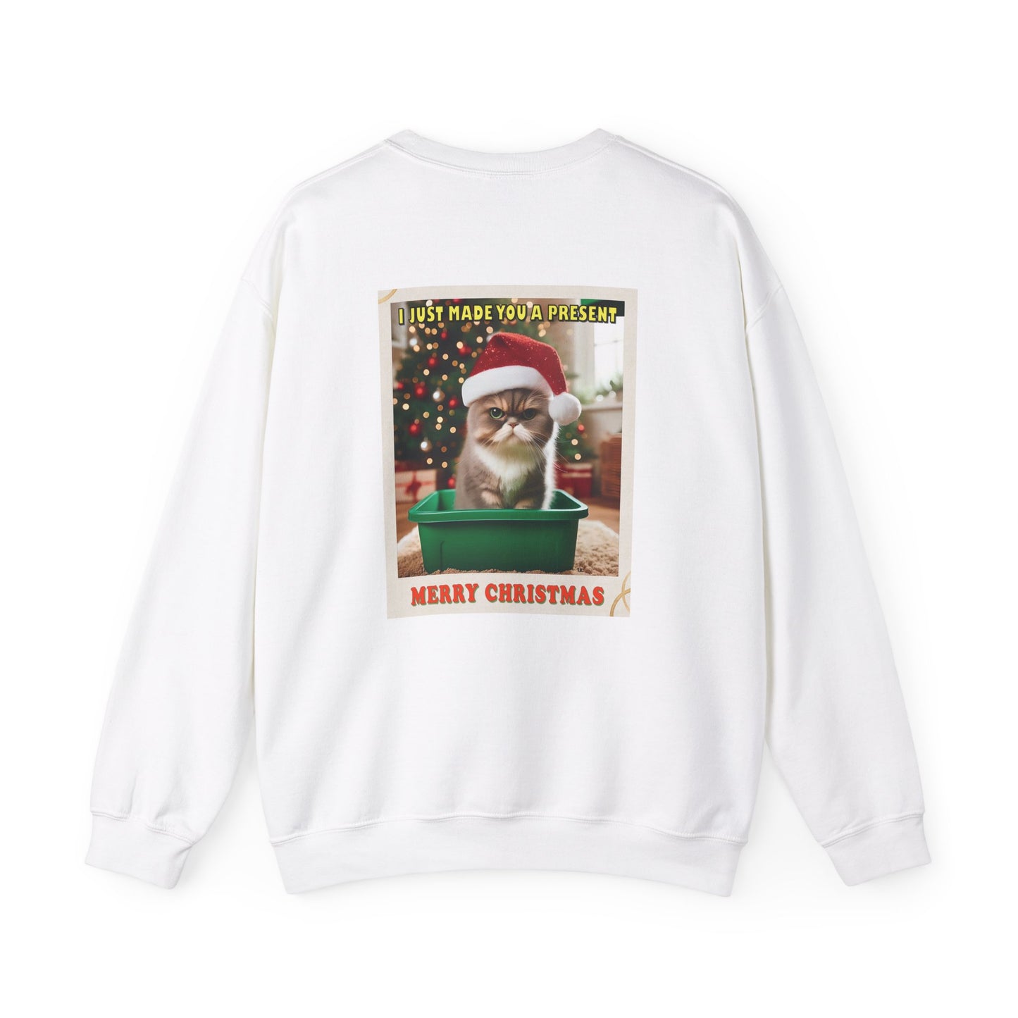 Christmas Present - Adult Unisex Heavy Blend™ Crewneck Sweatshirt (Two-Sided)