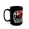 I ❤️ Black Cats – Ceramic Black Mug (11oz & 15oz)