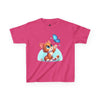 Cute Cat and Butterfly - Youth T-Shirt