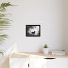 Gallery Canvas Wraps - Charcoal Garden Cat #5 - Framed