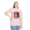 Show me Your Kitties funny cat t-shirt light pink front view female standing