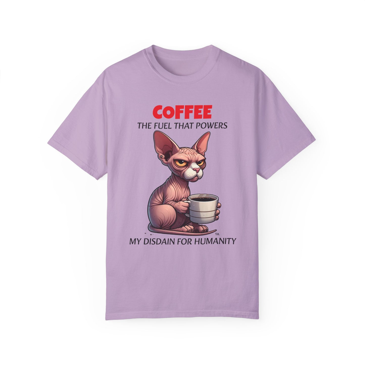 Coffee Disdain - Adult Unisex Garment-Dyed T-shirt