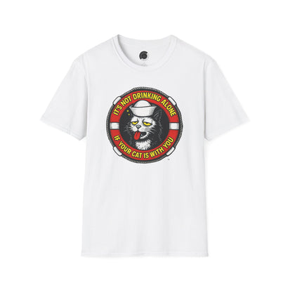 Drinking Alone (Nautical) - Adult T-Shirt