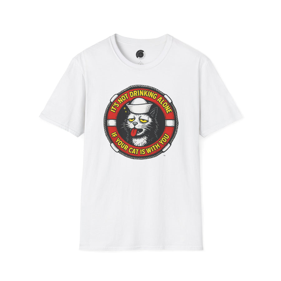 Drinking Alone (Nautical) - Adult T-Shirt