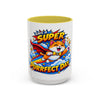Super Purrfect Day - Ceramic Mug Accent Colored (11oz/15oz)