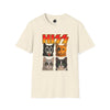 HISS cat parody adult t-shirt natural front view