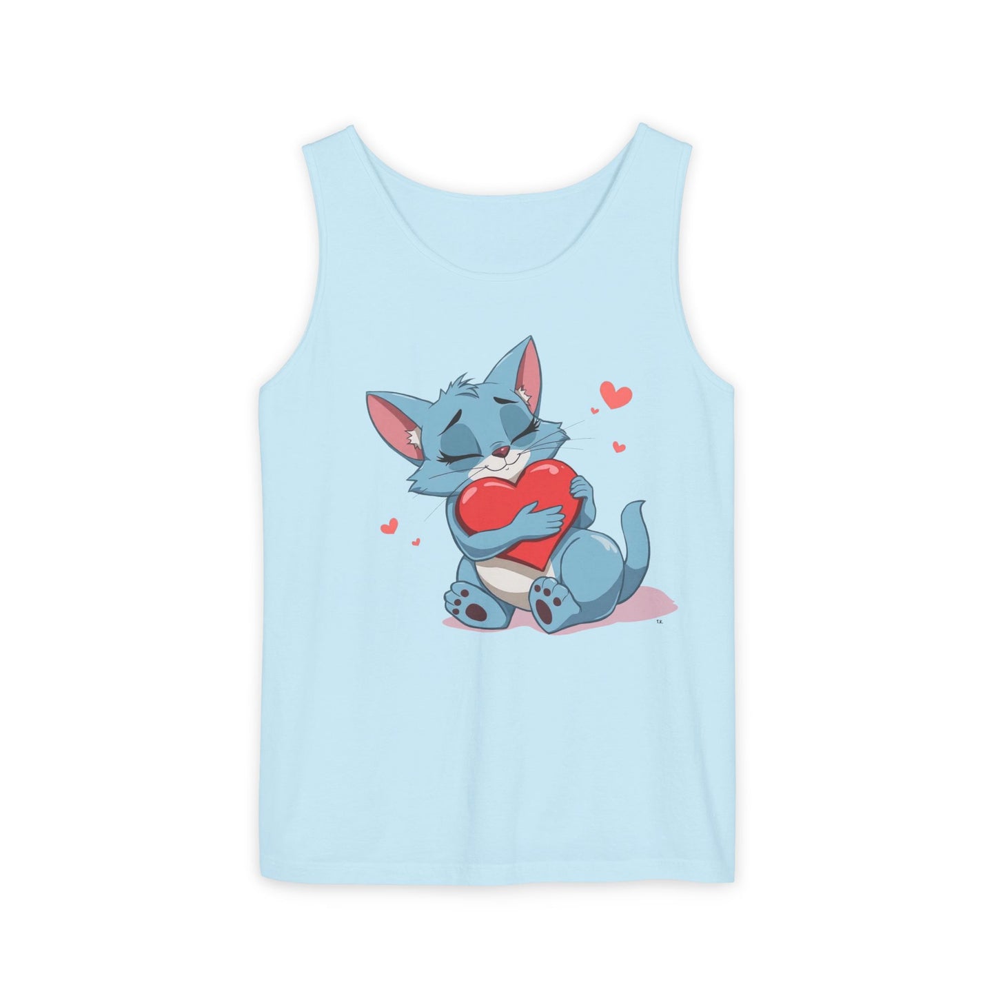 Cat Love - Unisex Garment-Dyed Tank Top