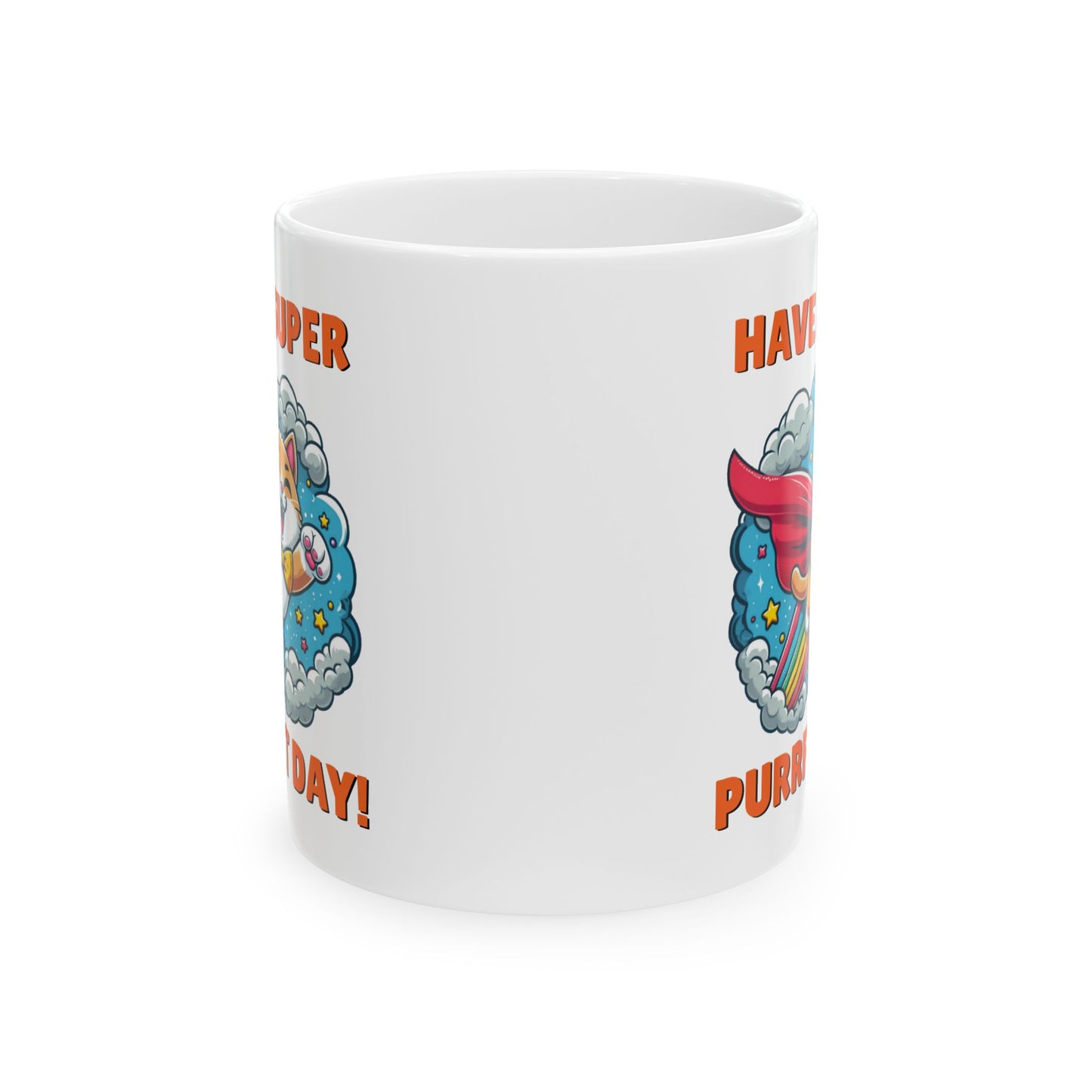 Mug - Purrfect Day - Ceramic Mug, (11oz, 15oz)