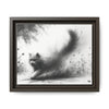 Gallery Canvas Wraps - Charcoal Garden Cat #4 - Framed