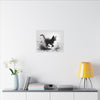 Canvas Wrap - Charcoal Garden Cat #1 - Unframed