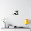 Canvas Wrap - Charcoal Garden Cat #2 - Unframed