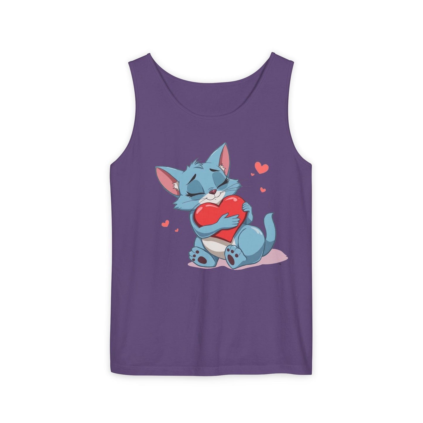 Cat Love - Unisex Garment-Dyed Tank Top