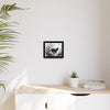 Gallery Canvas Wraps - Charcoal Garden Cat #3 - Framed