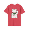 Maneki-Neko Repelling Cat - DOUBLE SIDED - Adult T-Shirt