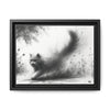 Gallery Canvas Wraps - Charcoal Garden Cat #4 - Framed