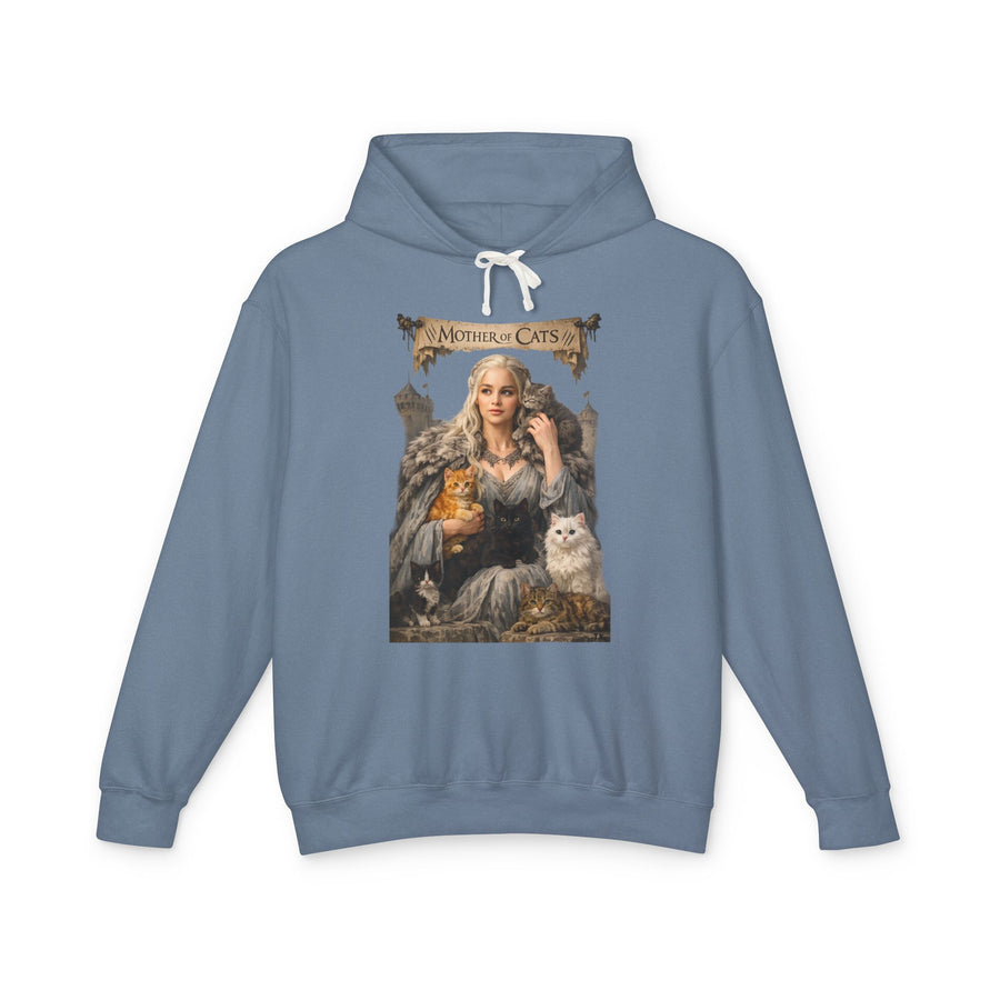 Mother of Cats 2026 - Unisex Lightweight Hooded Sweatshirt