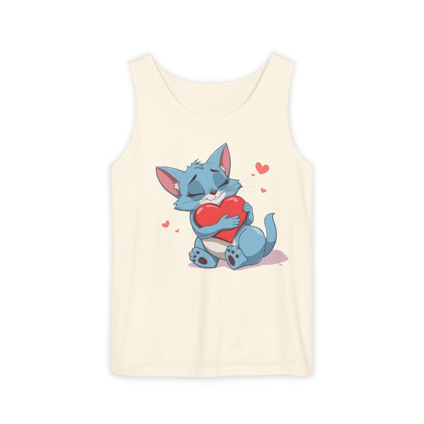 Cat Love - Unisex Garment-Dyed Tank Top