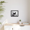 Gallery Canvas Wraps - Charcoal Garden Cat #1 - Framed