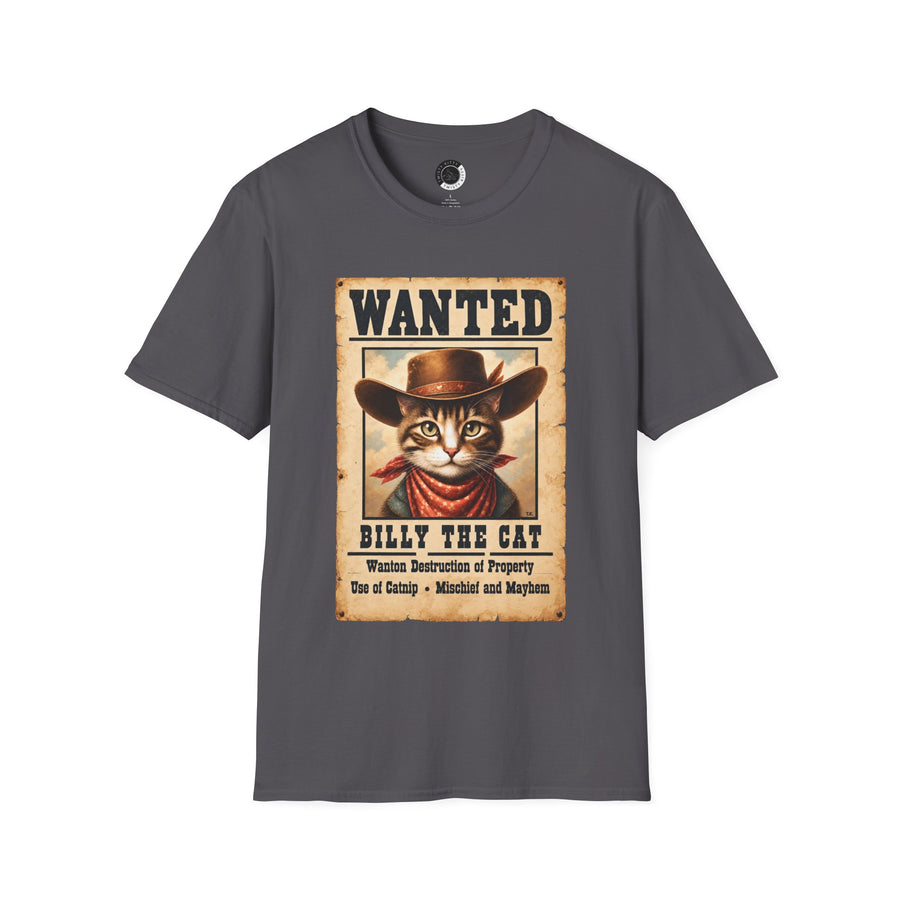 Wanted Billy the Cat - Adult T-shirt