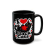 I ❤️ Black Cats – Ceramic Black Mug (11oz & 15oz)
