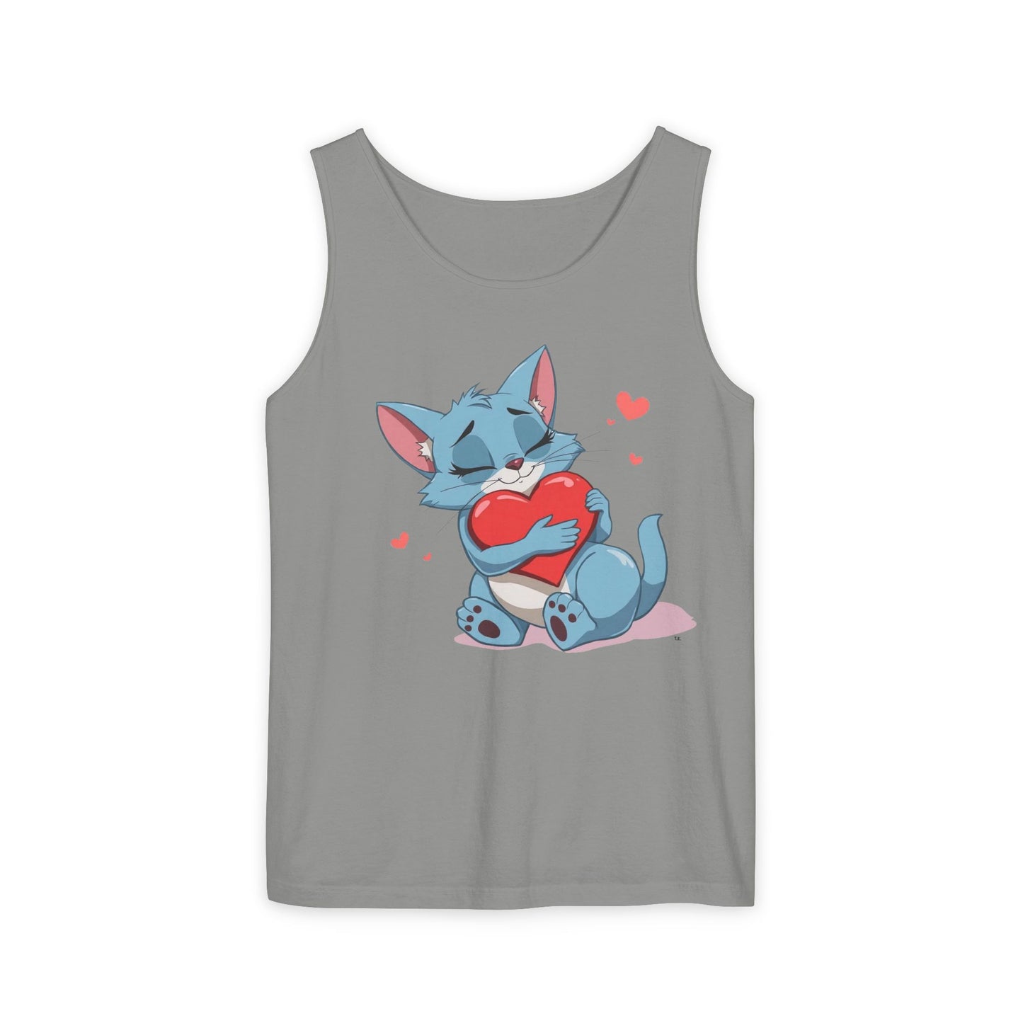 Cat Love - Unisex Garment-Dyed Tank Top