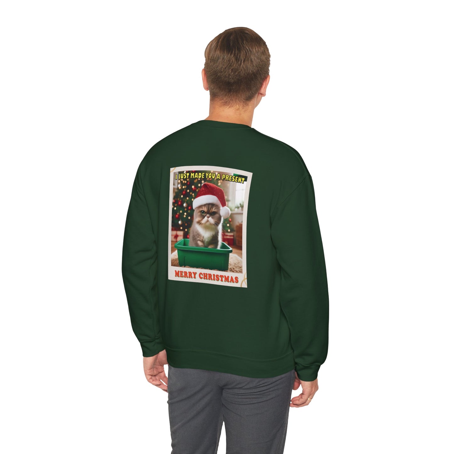 Christmas Present - Adult Unisex Heavy Blend™ Crewneck Sweatshirt (Two-Sided)