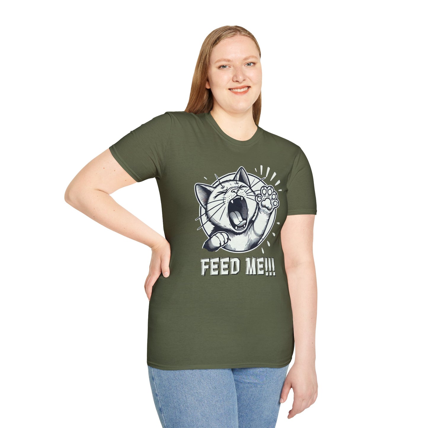 Promotional Sales Advertising Shirt - Feed Me (Two-sided)