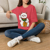 Maneki-Neko Repelling Cat - Adult T-Shirt