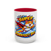 Super Purrfect Day - Ceramic Mug Accent Colored (11oz/15oz)