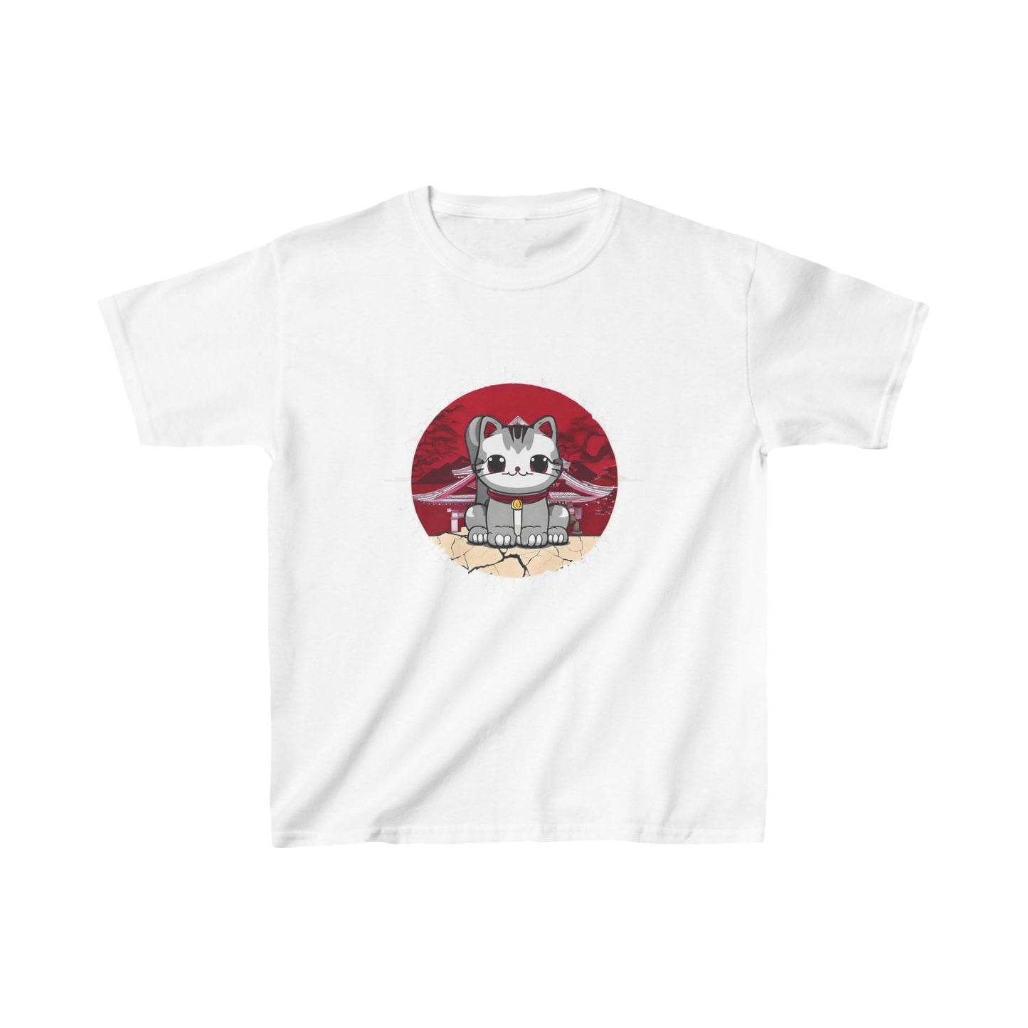 Kawaii Cat - Kids Heavy Cotton™ Tee