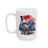 I ❤️ Sphynx Cats - Ceramic Mug, (11oz, 15oz)